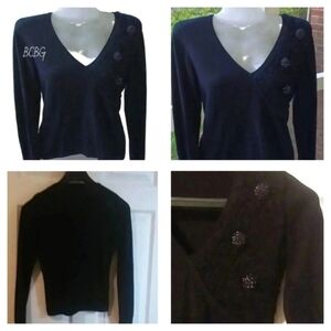 💙🌹BCBG sweater with decorations